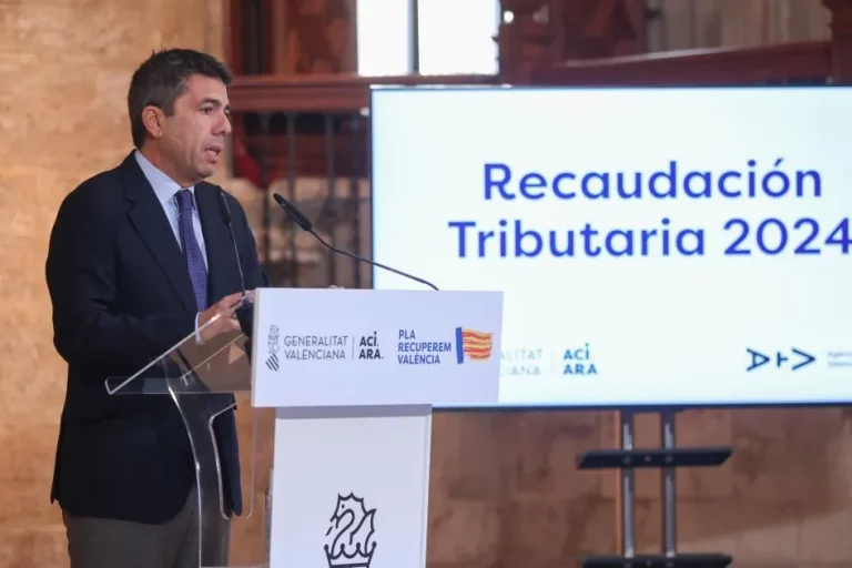 La Generalitat Valenciana eleva un 7,8% la recaudación de impuestos