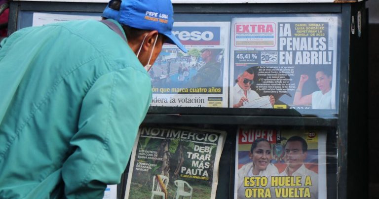 Ecuador se va a segunda vuelta electoral, Noboa y Gonzalez muy cerca del empate