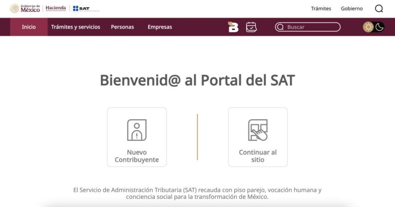 El SAT lanza un nuevo portal para contribuyentes