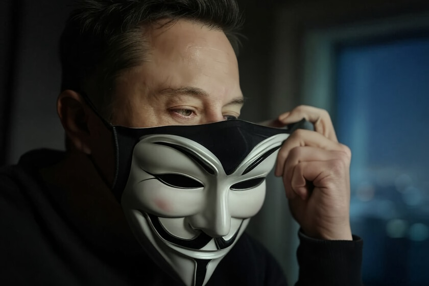 Anonymous ha vuelto con fuerza para cargar contra Elon Musk. Denuncian que ejerce demasiado poder sin rendir cuentas
