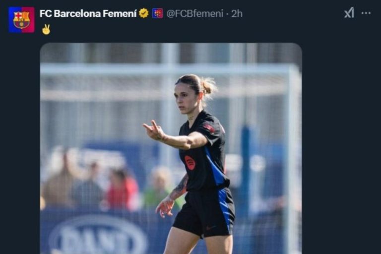 El tweet de Mapi León que el Barcelona borró en mitad de la polémica por el tocamiento