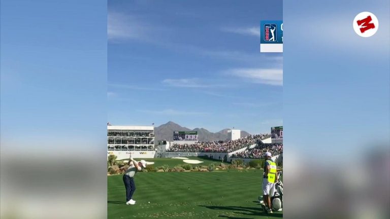 Emiliano Grillo logró un espectacular hoyo en uno en el Phoenix Open