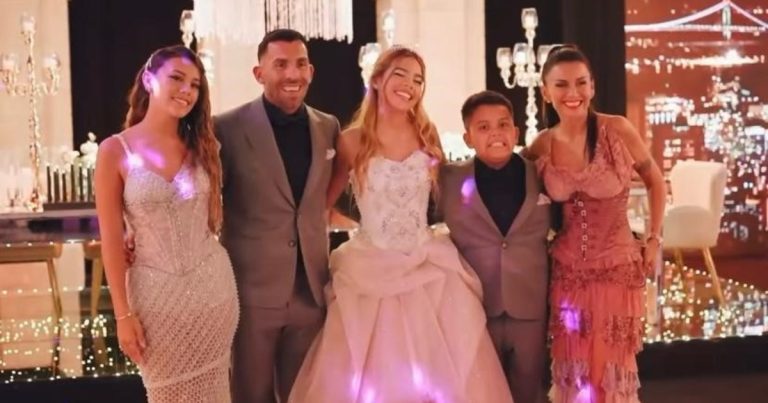 La impresionante fiesta de 15 que Tevez le armó a una de sus hijas :: Olé