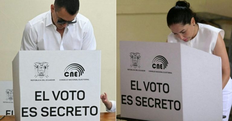 Noboa lidera escrutinio de las presidenciales en Ecuador