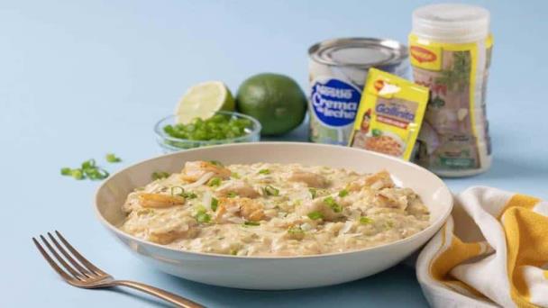 Ponle Flow a tu Arroz: asopao cremoso con camarones