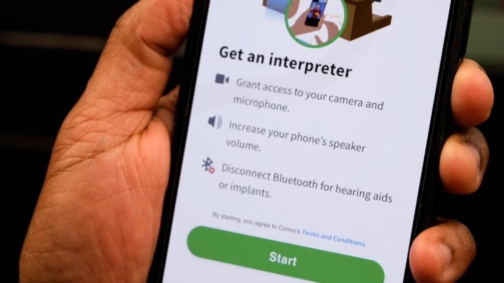 An image of the Convo app reading