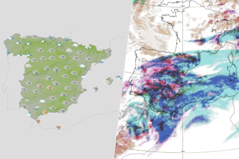 cielos encapotados en casi toda España