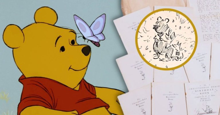 descubren en un ático manuscritos y bocetos originales de Winnie the Pooh después de casi un siglo perdidos