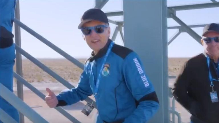 el lanzamiento de la cápsula de Blue Origin