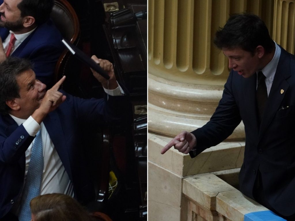Lo que no se vio del fuerte cruce entre Manes y Caputo en el pasillo de Diputados