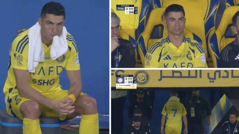 Cambian a Cristiano, se desespera en el banquillo, se sienta en una nevera a lo Bielsa... ¡y se va antes del final!