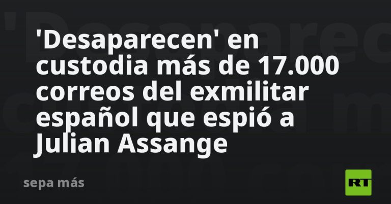 'Desaparecen' en custodia más de 17.000 correos del exmilitar español que espió a Julian Assange
