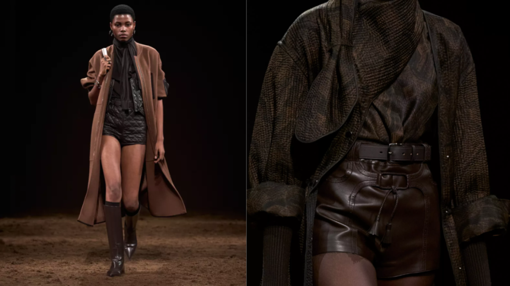 Hermès trae de vuelta las botas altas con minishort durante su pasarela en la Paris Fashion Week