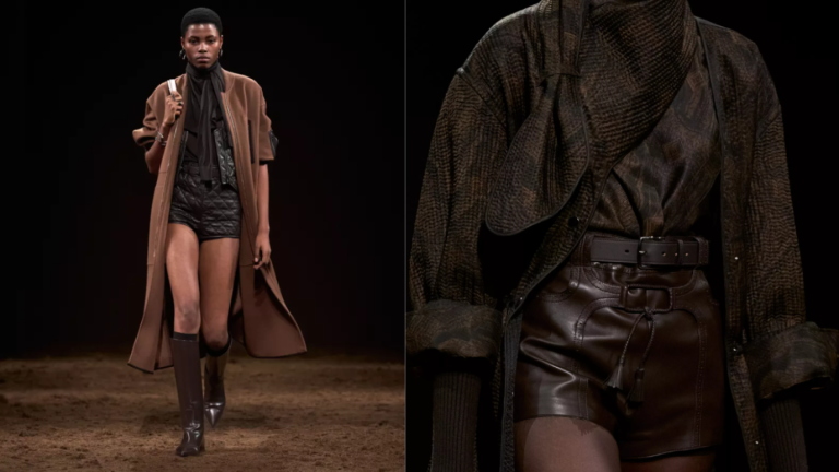Hermès trae de vuelta las botas altas con minishort durante su pasarela en la Paris Fashion Week