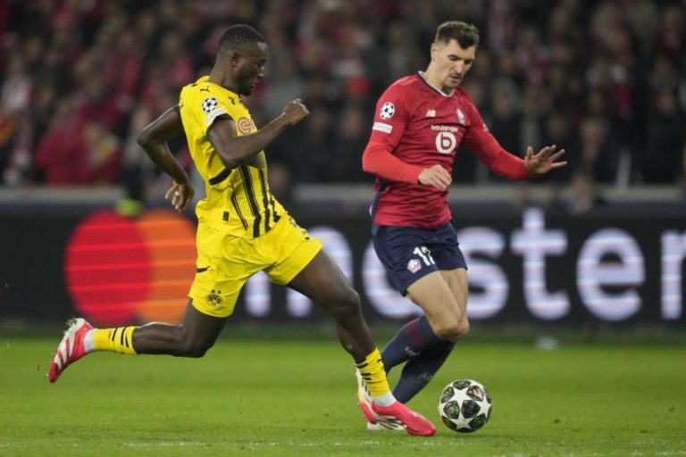 Las quejas del Lille por el penalti del empate del Dortmund: "Cuando vi que el árbitro era alemán-suizo, me pareció extraño"