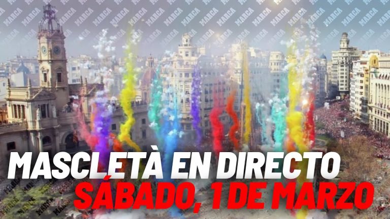 Mascletà, sábado 1 de marzo, en Valencia: señal de streaming en directo