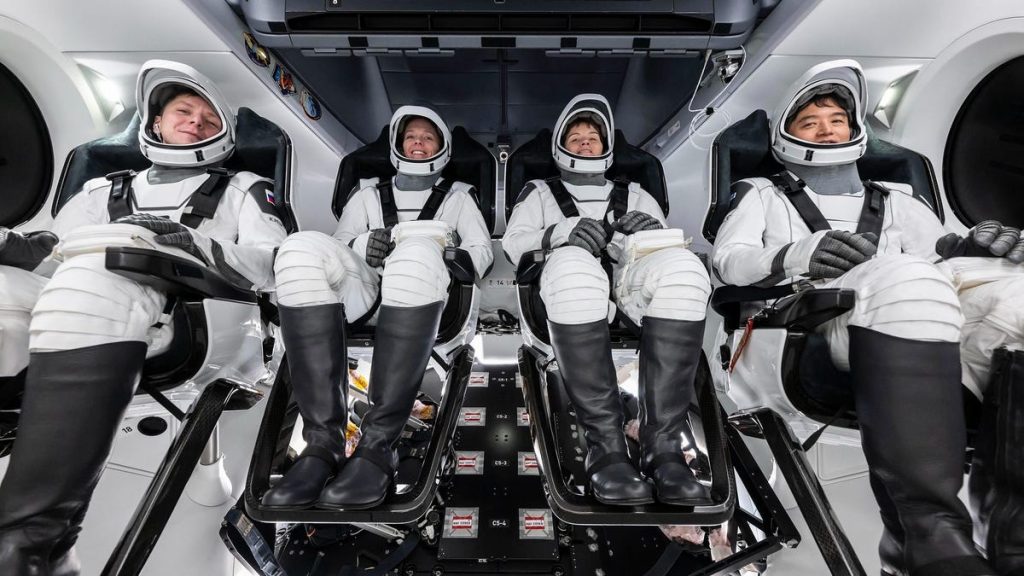 Crew-10's Kirill Peskov, Nichole Ayers, Anne McClain, and Takuya Onishi