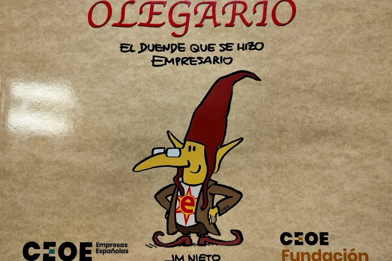 Olegario, el empresario: el cómic de la Fundación CEOE para inculcar el espíritu emprendedor en las aulas