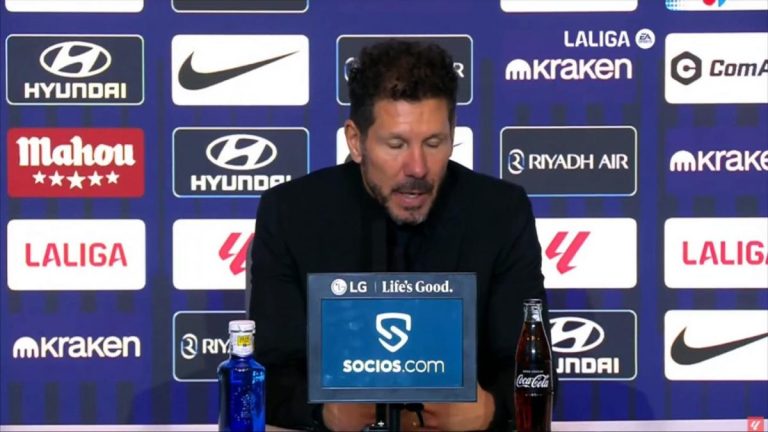 Simeone: "Julián venía descompuesto, con fiebre... y jugó como vieron"
