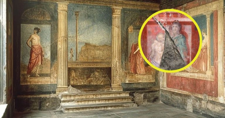 arqueólogos descubren un espectacular fresco de temática dionisíaca en la Villa de los Misterios