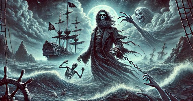 el temido espíritu marino que encarna el lado oscuro del océano y aterroriza a los marineros
