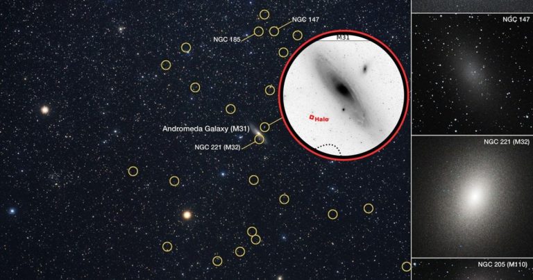 sus galaxias satélites tienen una órbita inesperada