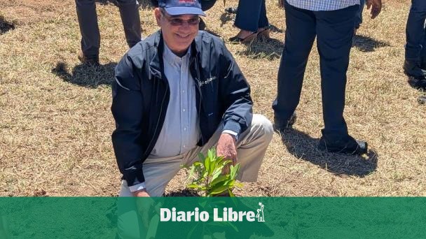 Abinader y la primera dama siembran árboles en Sajoma