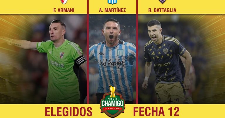 Franco Armani, Maravilla Martínez y Rodrigo Battaglia fueron preseleccionados para competir por el Premio Chamigo :: Olé