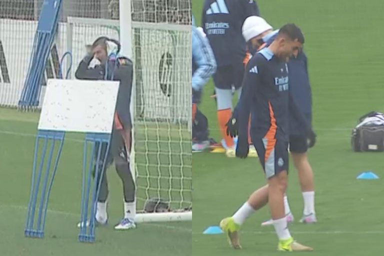 Lunin comienza el entrenamiento con normalidad y Ceballos vuelve con el grupo