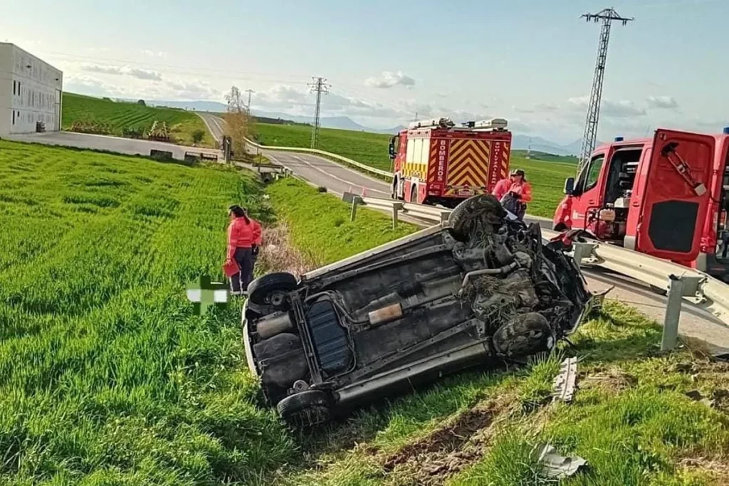 Muere un joven de 20 años en un accidente de tráfico en Beriain (Navarra)