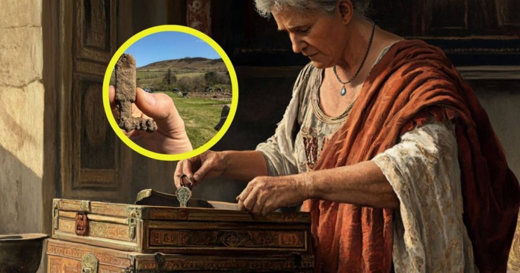 hallan una llave romana en Vindolanda durante una reciente campaña arqueológica
